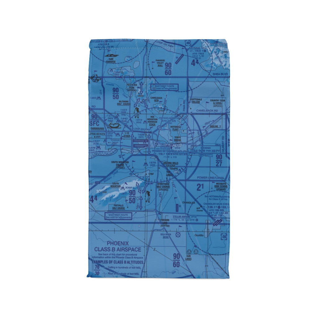 Phoenix TAC Chart polyester lunch bag (blue)
