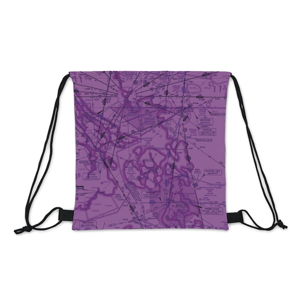 Enroute Low Altitude Chart drawstring bag (ELUS1/purple)