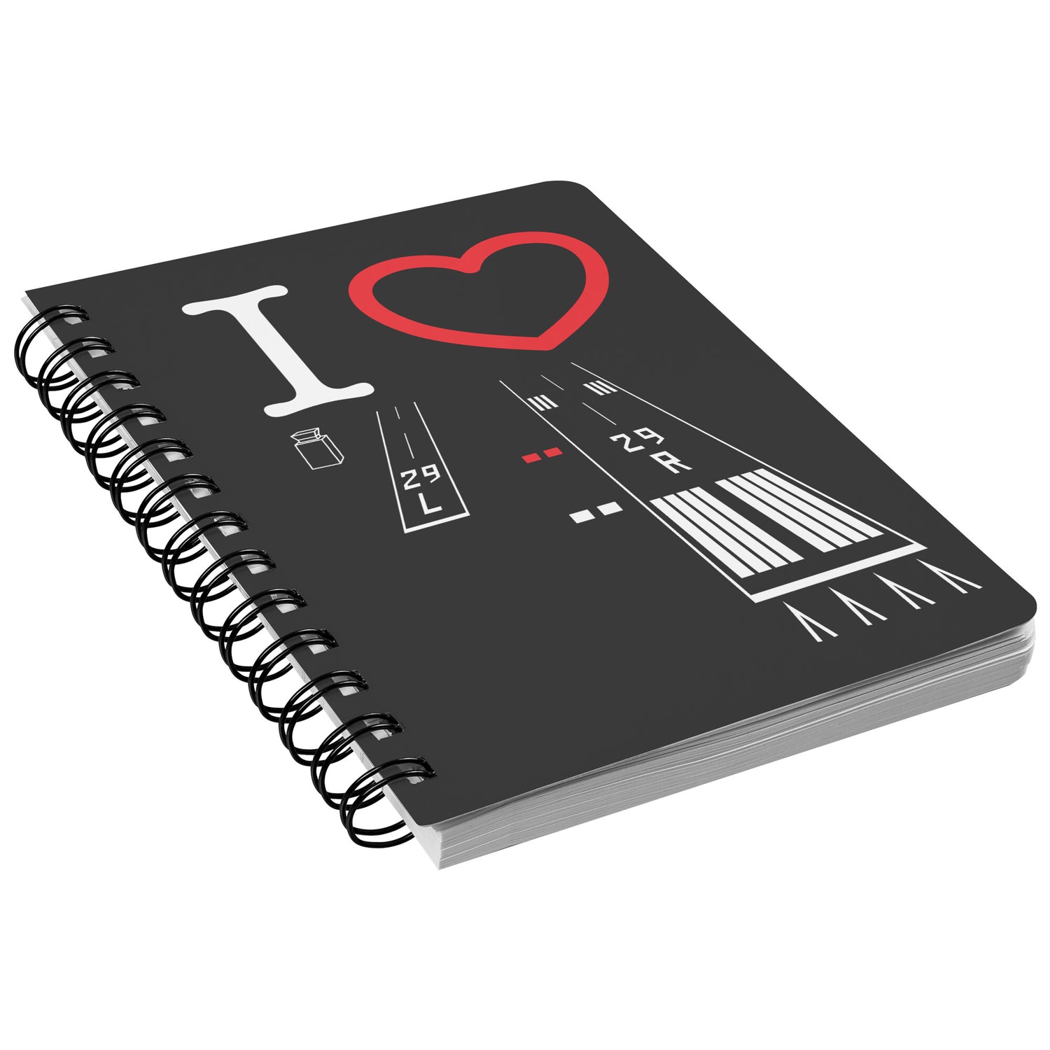 Torrance Airport Runways 29L - 29R / 11L - 11R spiral notebook