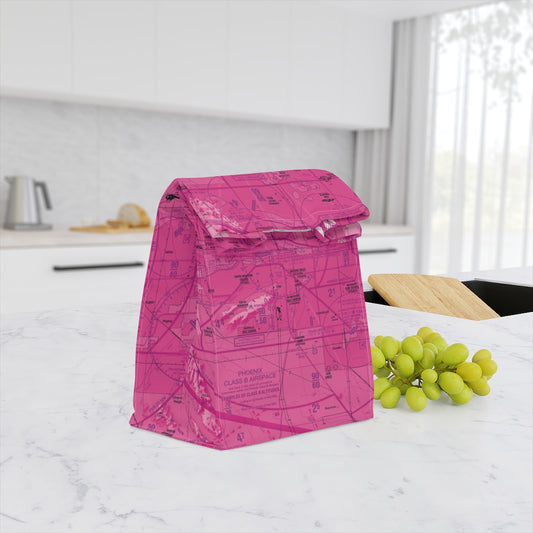 Phoenix TAC Chart polyester lunch bag (pink)