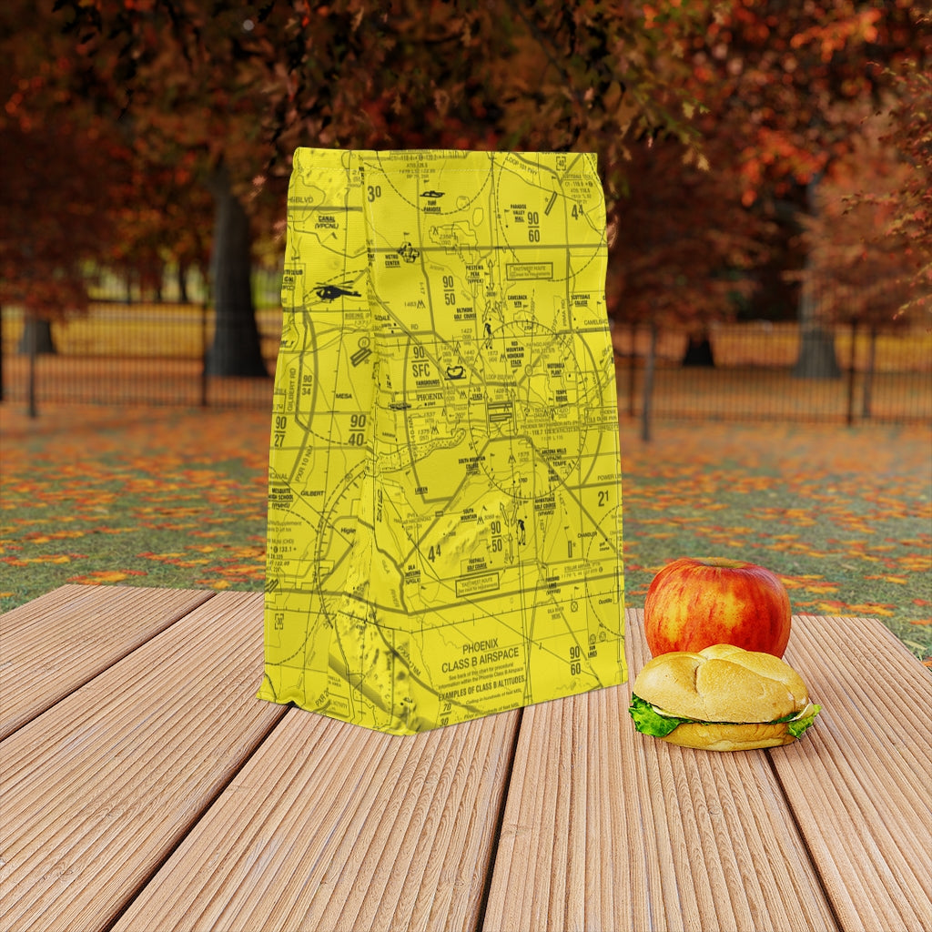 Phoenix TAC Chart polyester lunch bag (yellow)