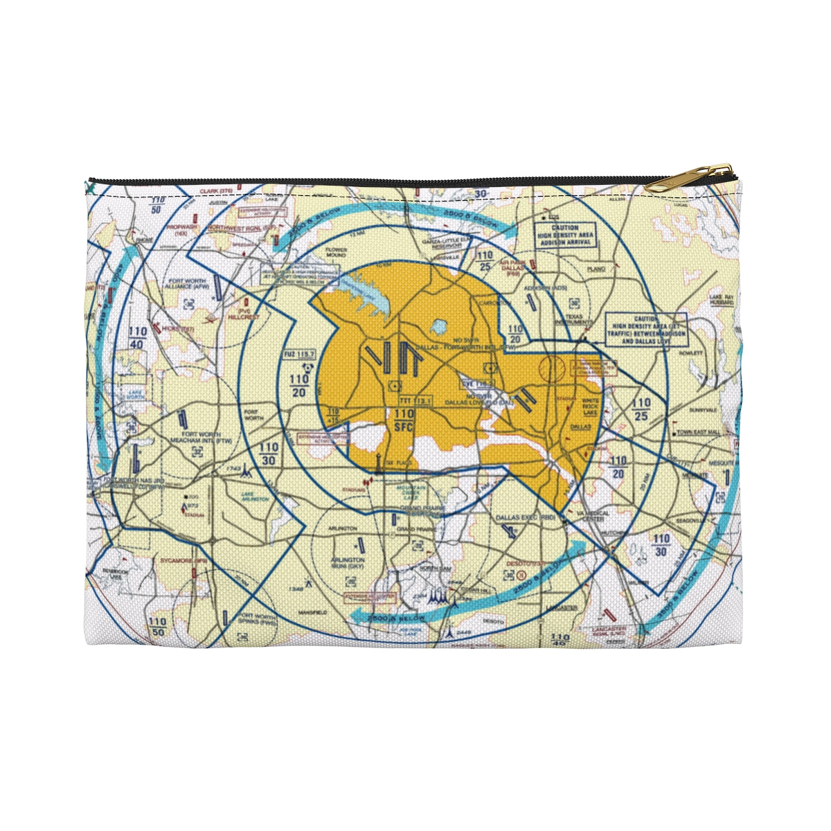 Dallas - Ft. Worth Flyway Chart Accessory Pouch