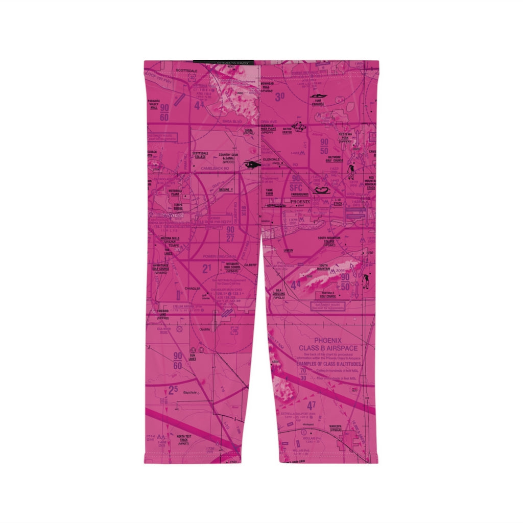 Phoenix TAC Chart capri leggings (pink)