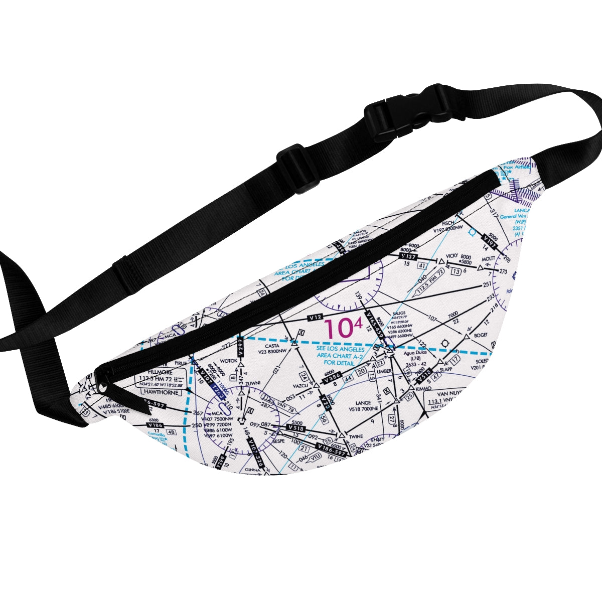 Enroute Low Altitude Chart fanny pack (white)
