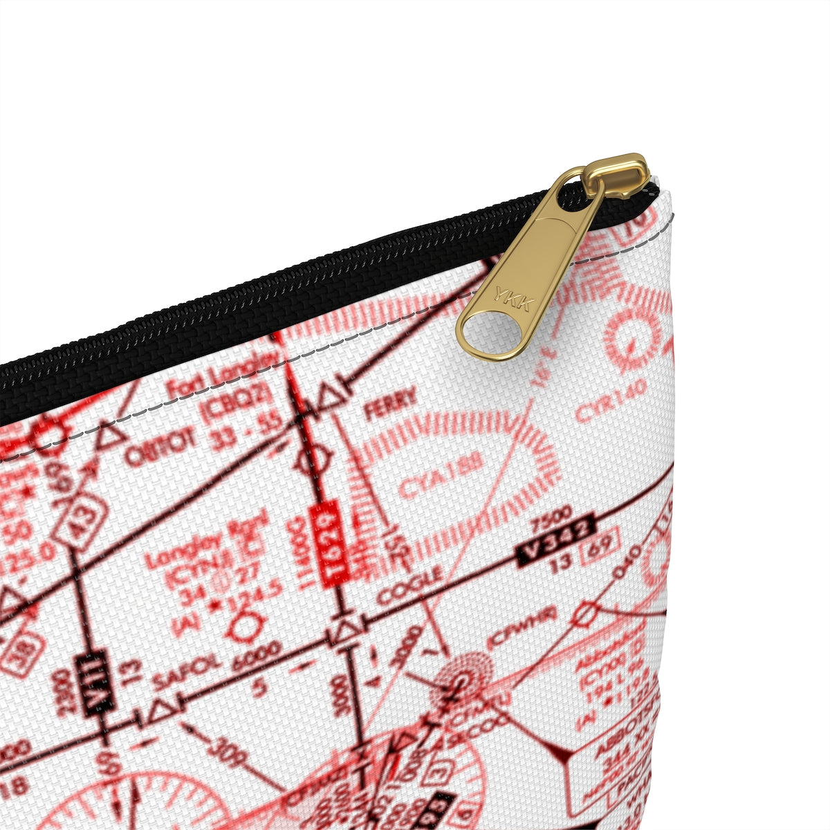 Enroute Low Altitude Chart Accessory Pouch (red&white)