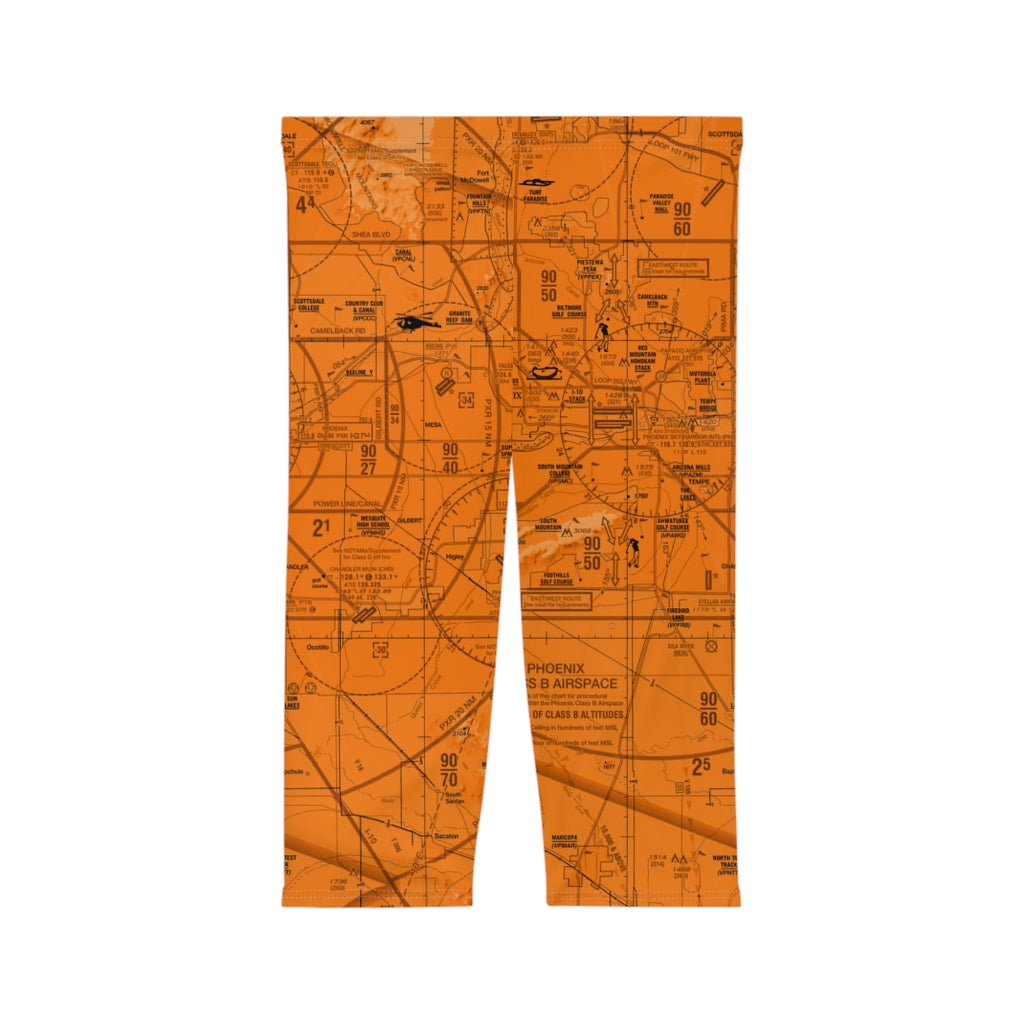 Phoenix TAC Chart capri leggings (orange)Phoenix TAC Chart capri leggings (orange)