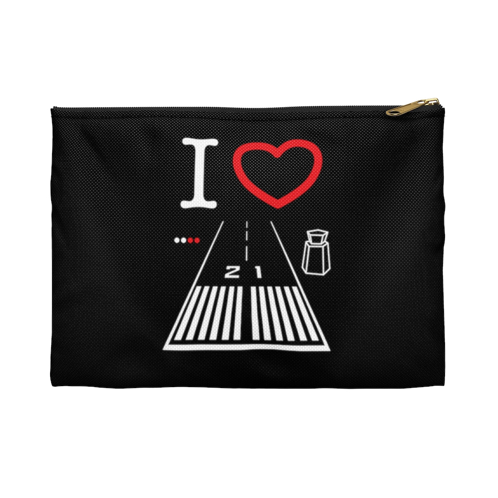 Santa Monica Airport Runway 21 / 3 Accessory Pouch (black)