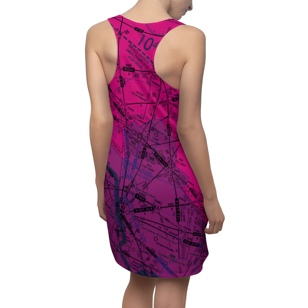 Enroute Low Altitude Chart - Racerback Dress (pink)