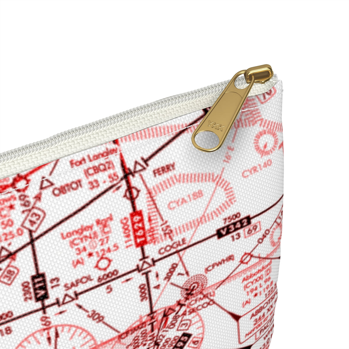 Enroute Low Altitude Chart Accessory Pouch (red&white)