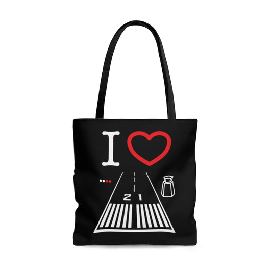 Santa Monica Airport Runway 21 / 3 - tote bag (black)