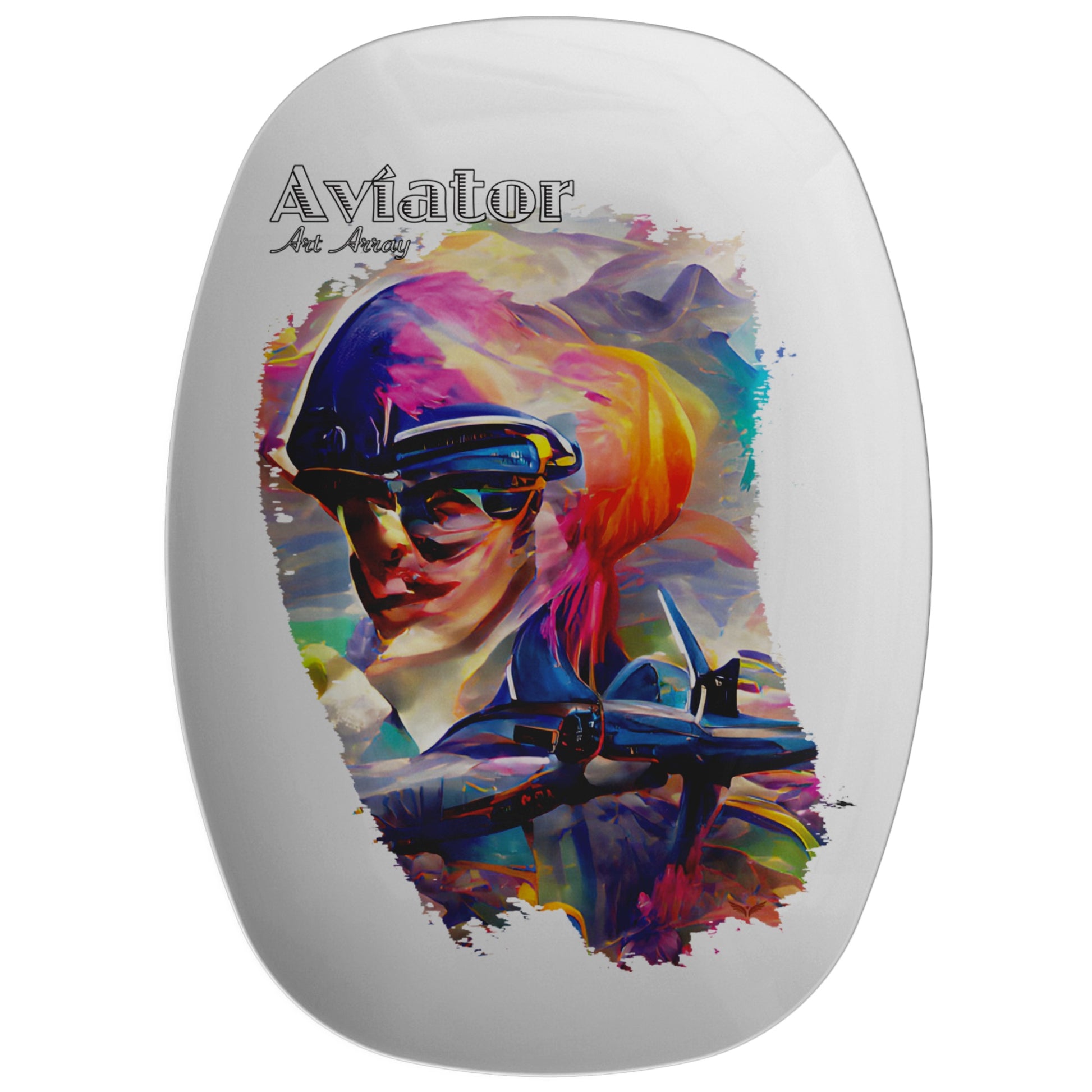 Aviator Art Array #1 - serving platter