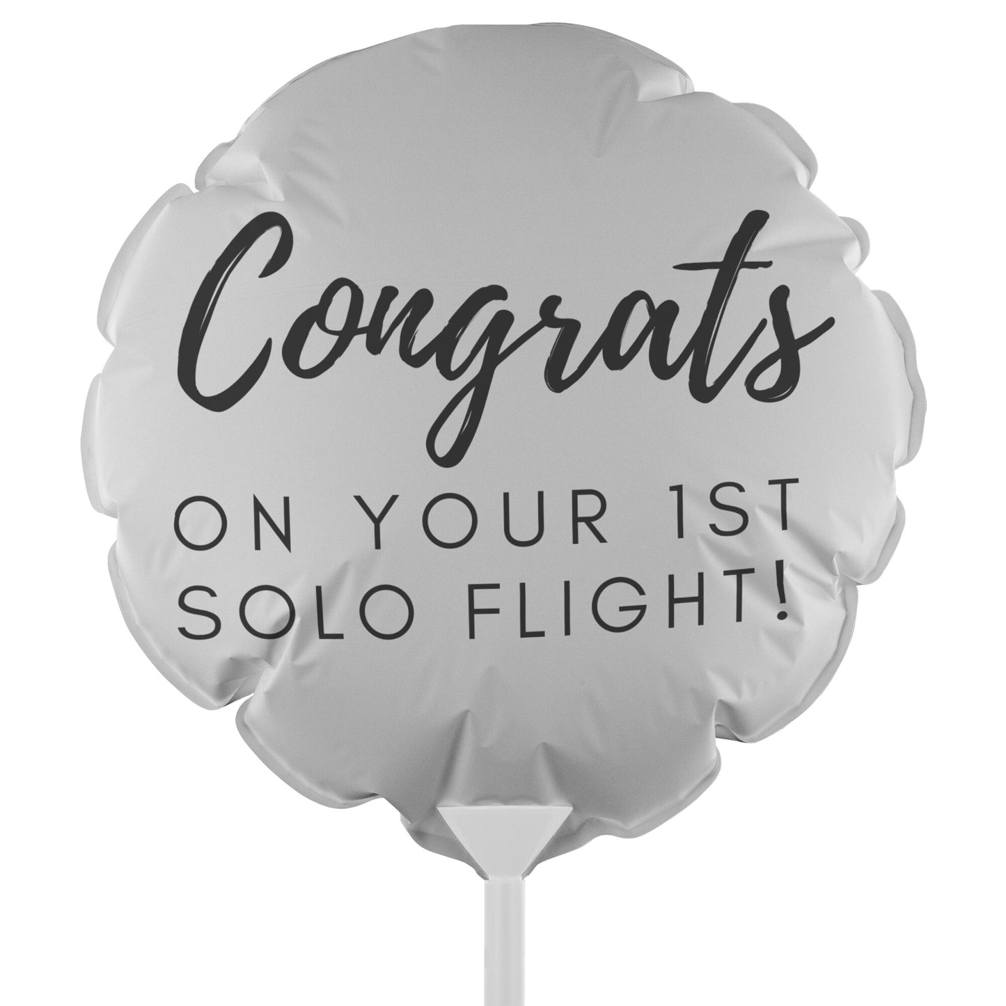 Congrats on your first solo flight! - reusable balloon