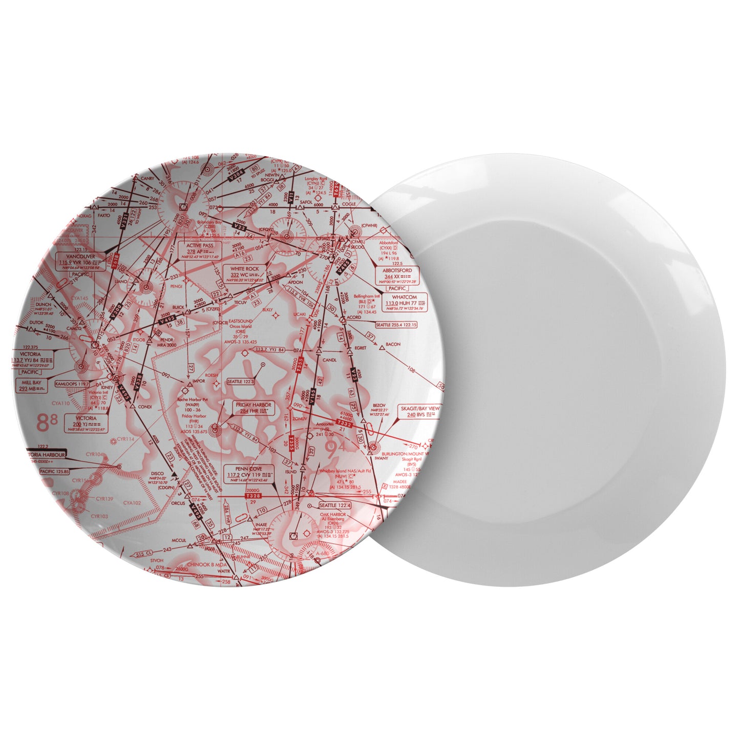 Enroute Low Altitude Chart plate (red&white)