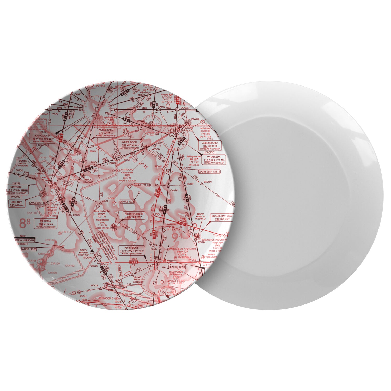 Enroute Low Altitude Chart plate (red&white)