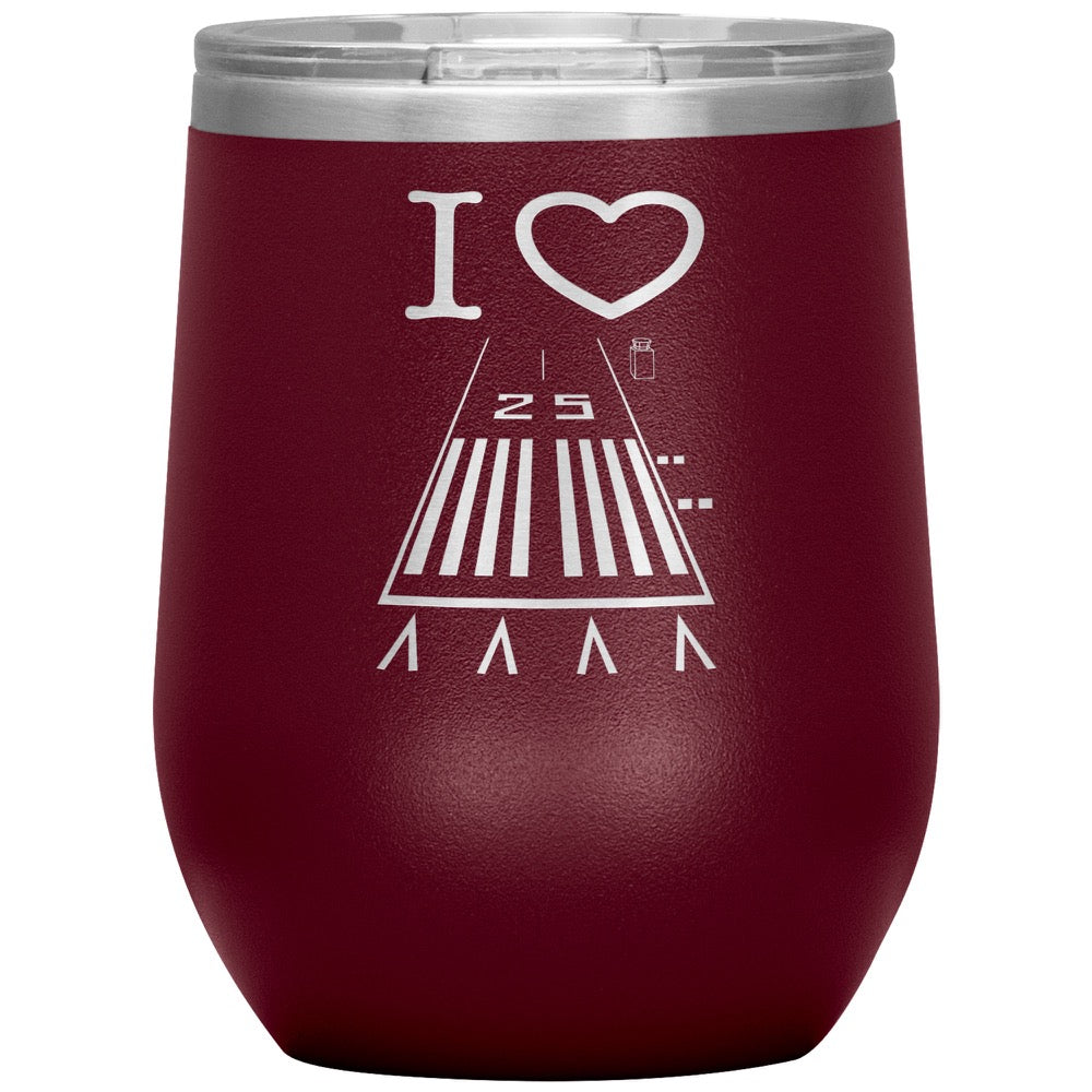 Hawthorne Airport Runway 25 - 12 oz. tumbler