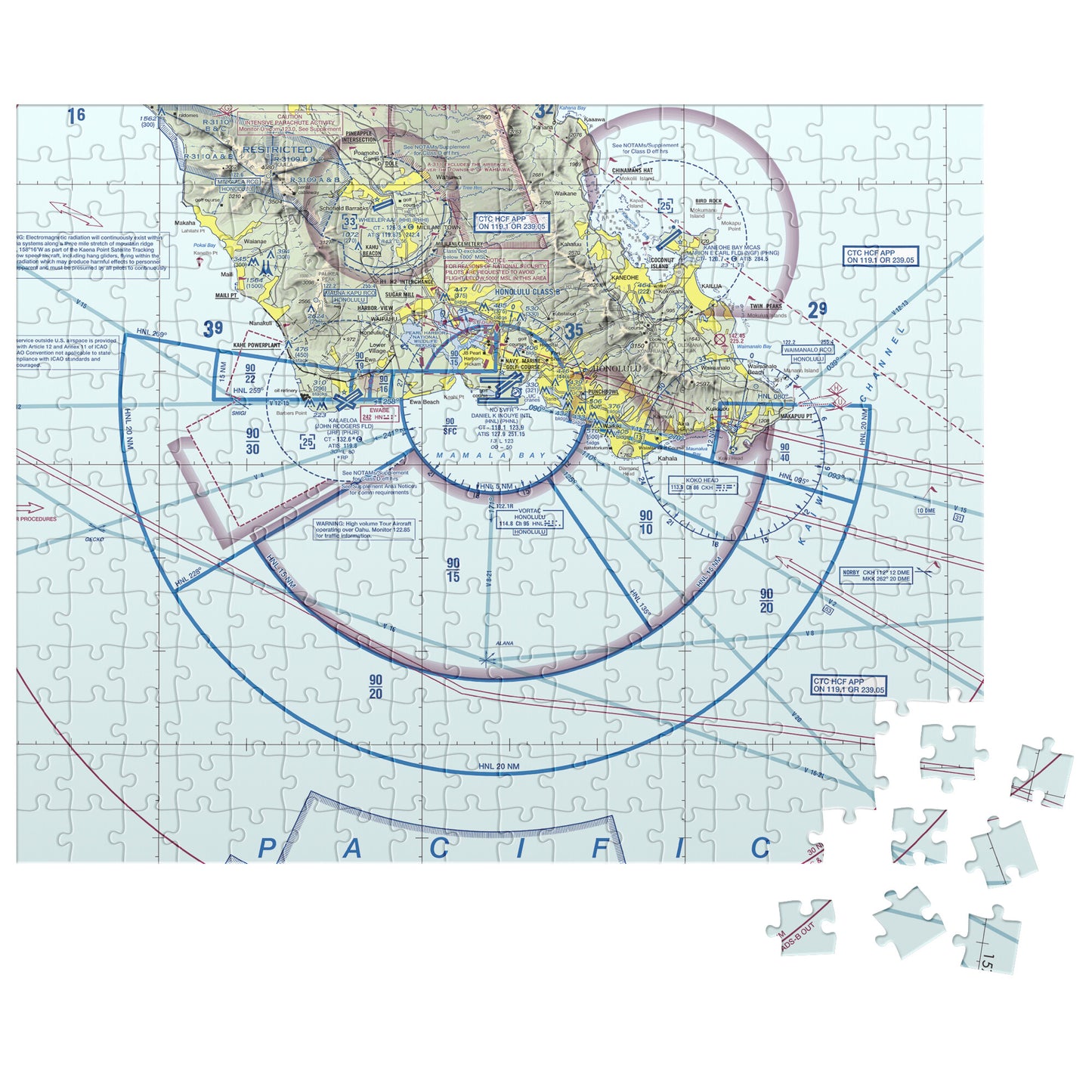 Honolulu Sectional Chart jigsaw puzzle