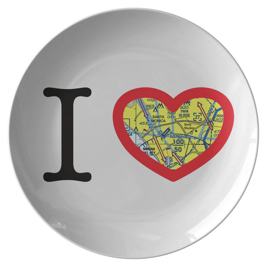 I love Santa Monica Airport - dinner plate