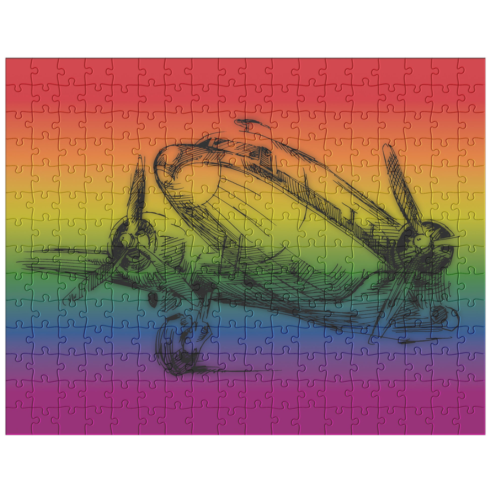Aviation themed jigsaw puzzle (Aero 1)