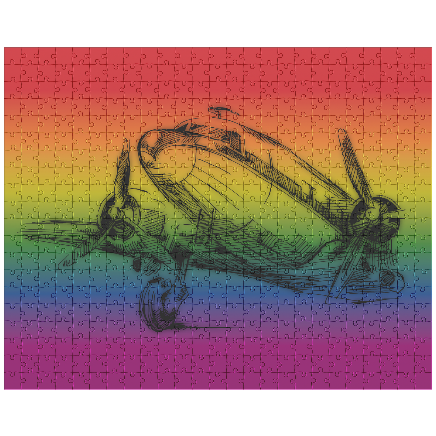 Aviation themed jigsaw puzzle (Aero 1)