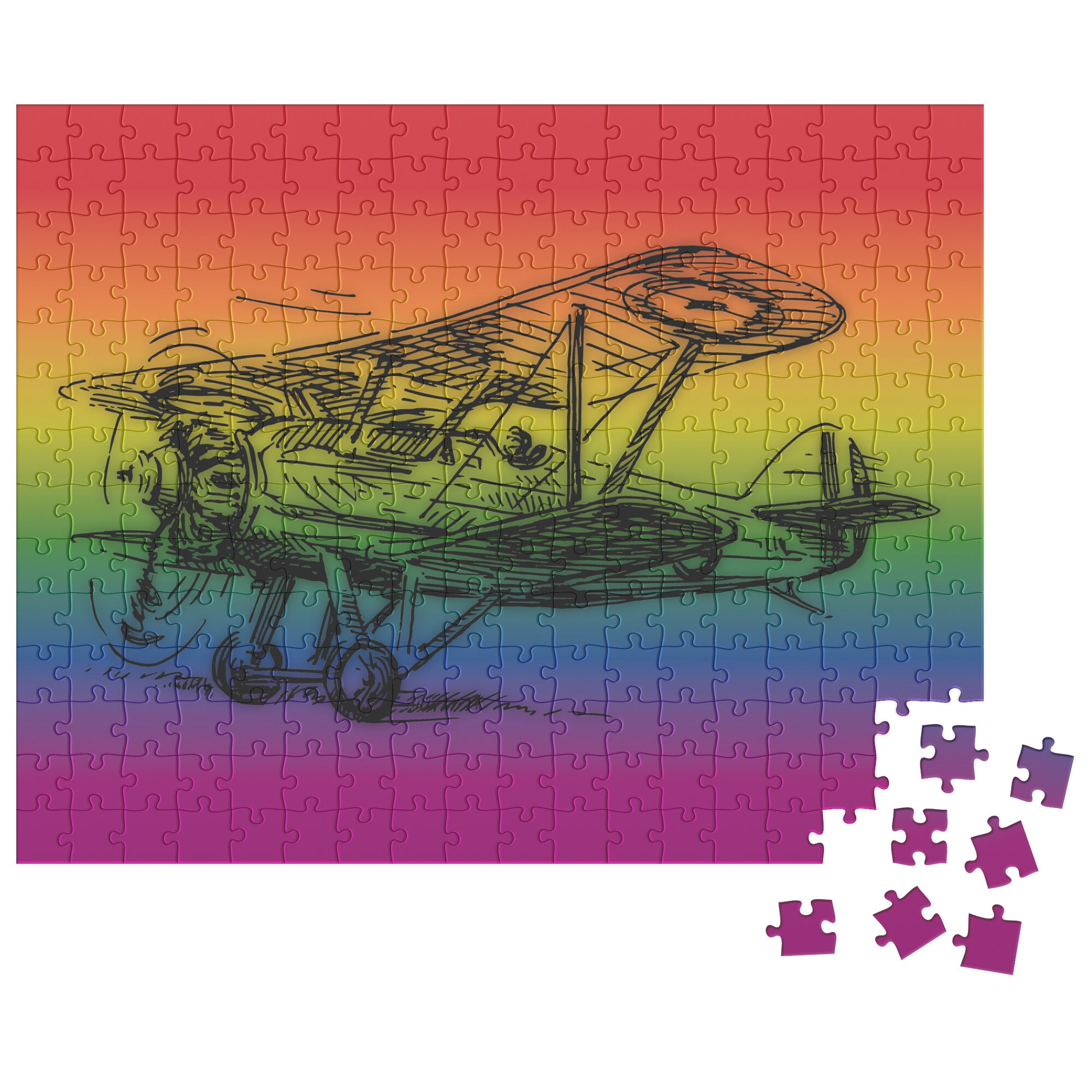 Aviation themed jigsaw puzzle (Aero 2)