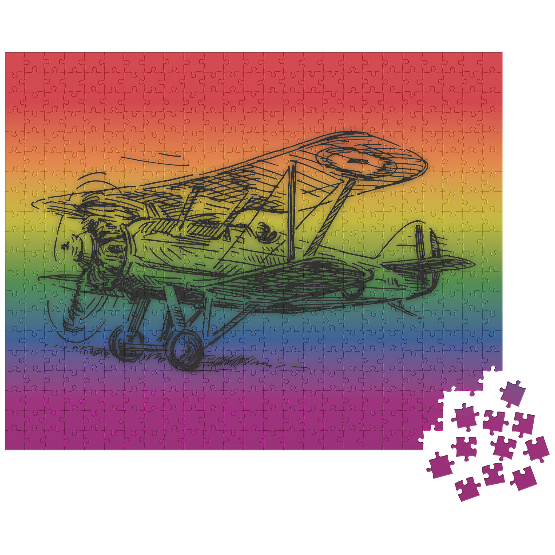 Aviation themed jigsaw puzzle (Aero 2)