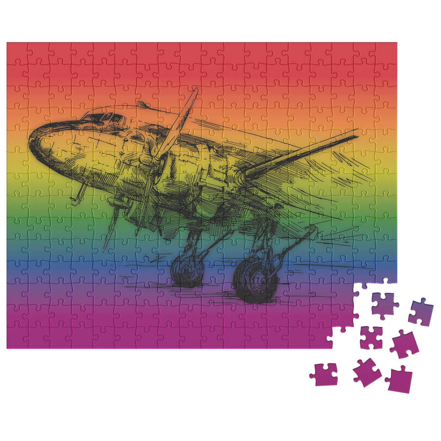 Aviation themed jigsaw puzzle (Aero 3)