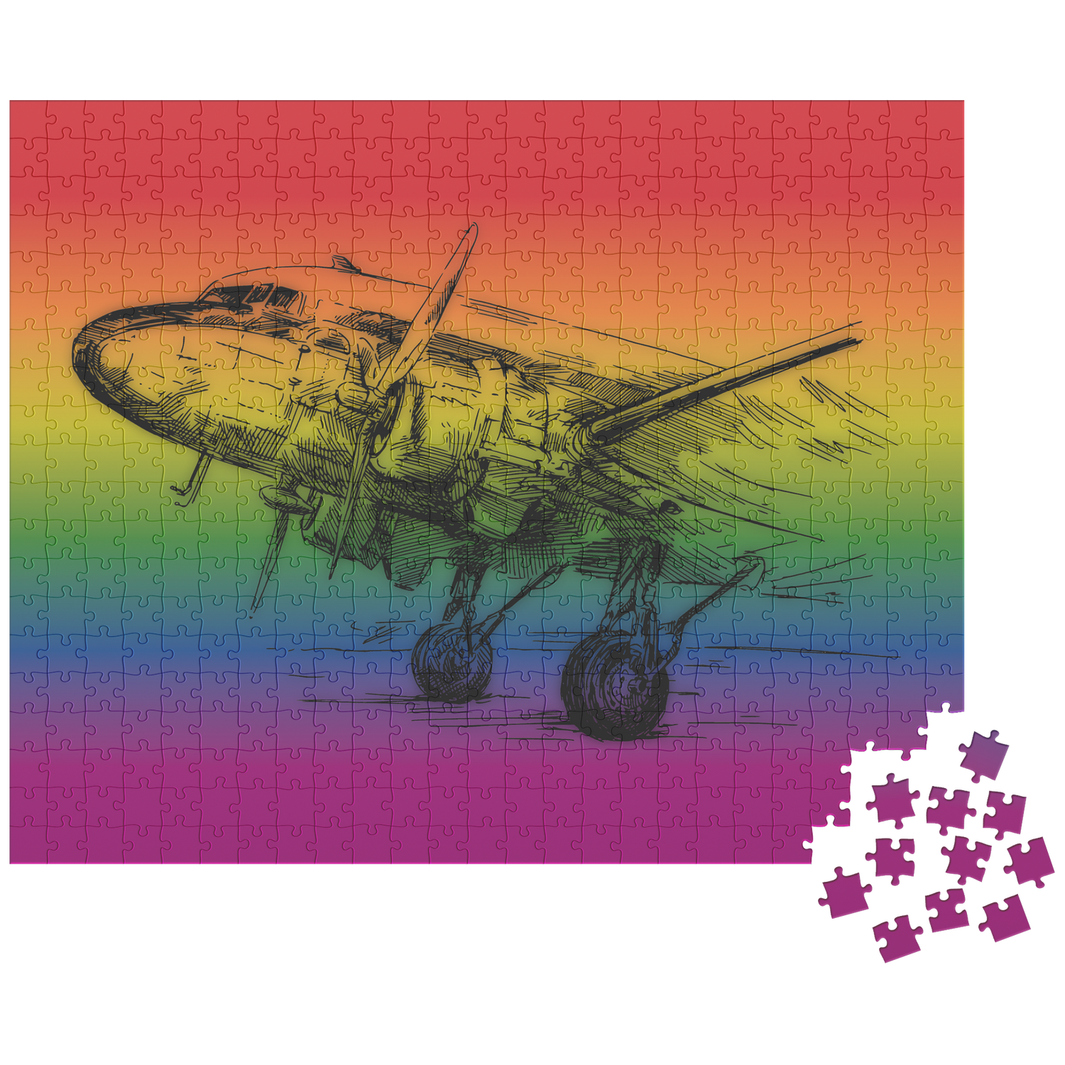 Aviation themed jigsaw puzzle (Aero 3)