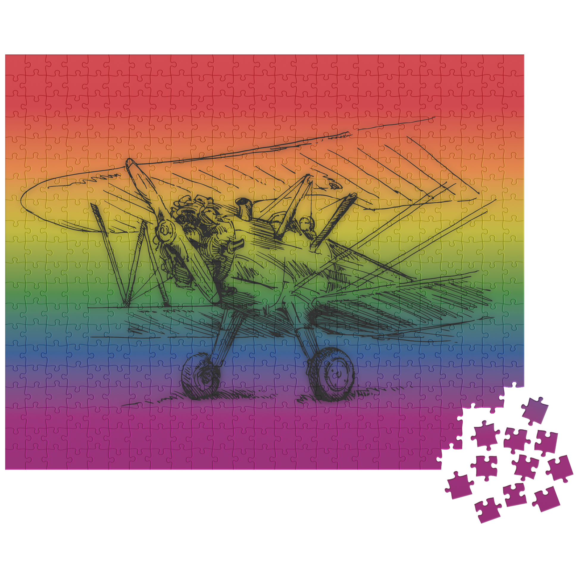 Aviation themed jigsaw puzzle (Aero 4)