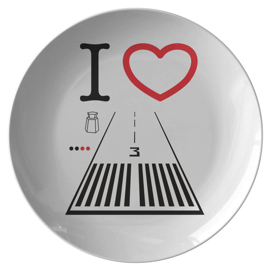 Santa Monica Airport Runway 3 - dinner plate
