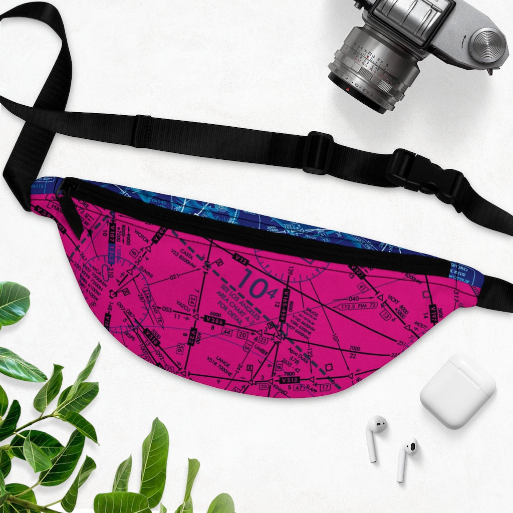 Enroute Low Altitude Chart - fanny pack (pink)