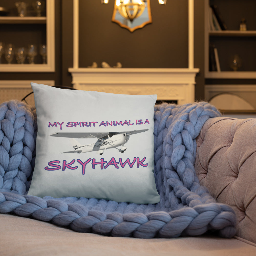 My Spirit Animal is a Skyhawk basic pillow