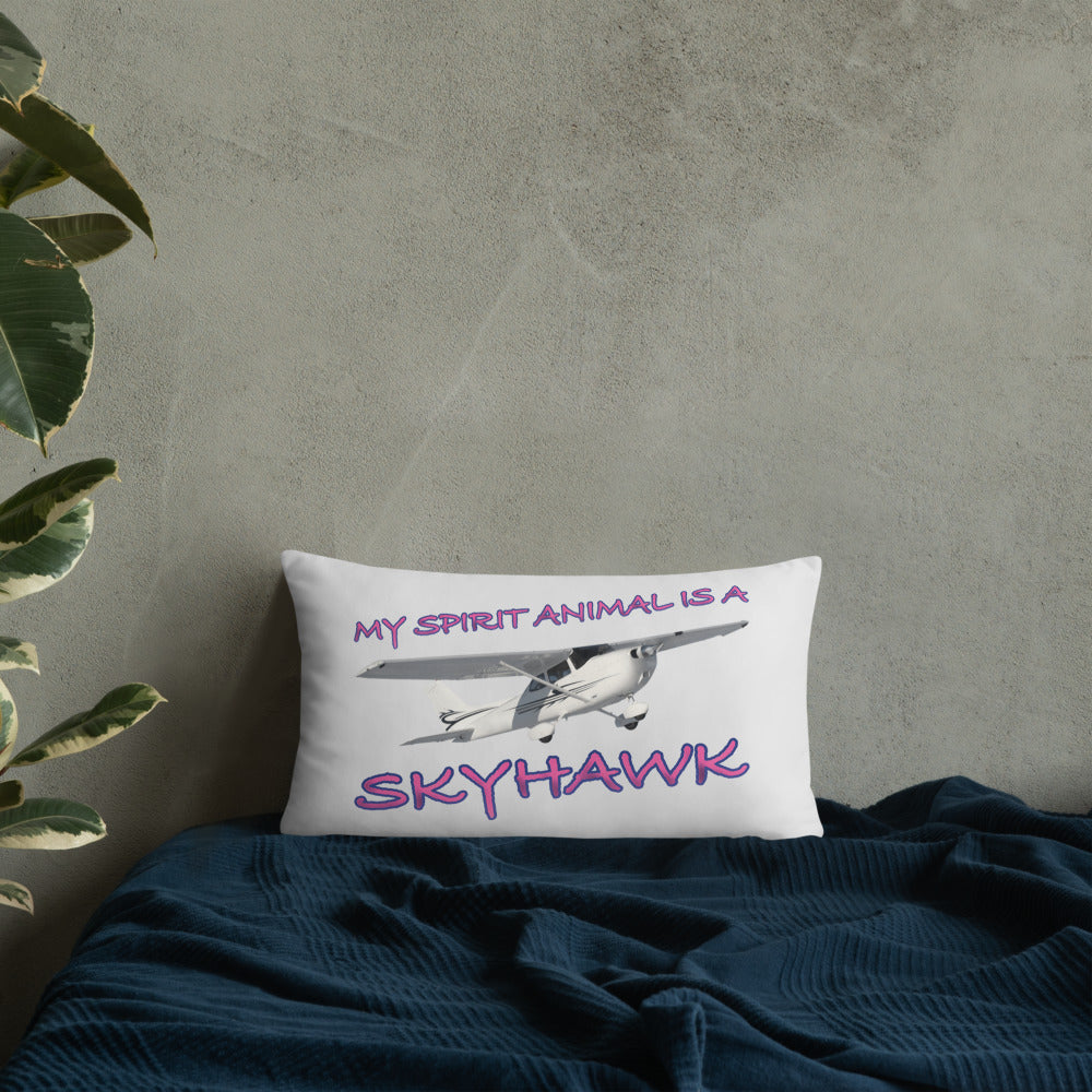 My Spirit Animal is a Skyhawk basic pillow