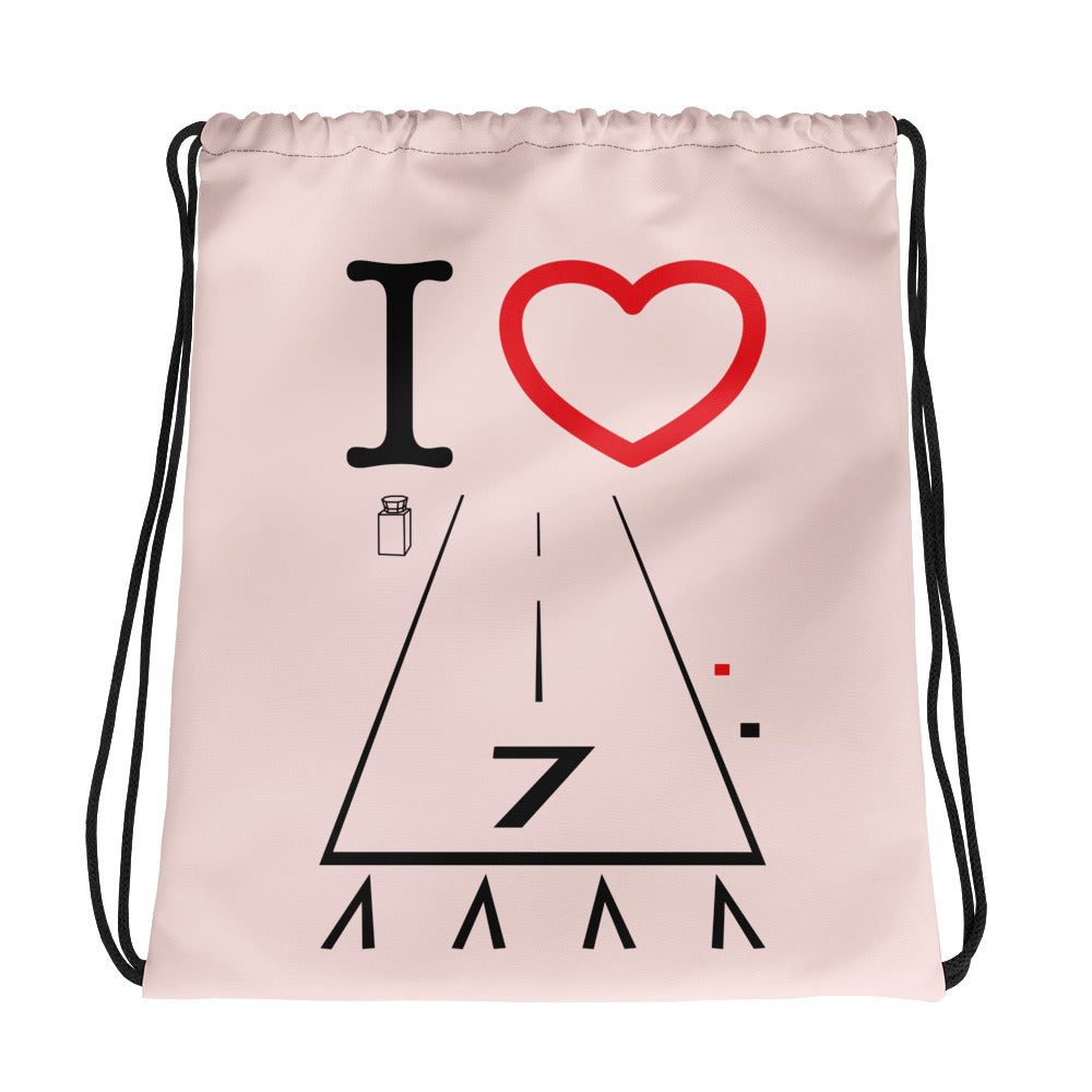 Hawthorne Airport Runway 25 / Runway 7 - drawstring bag