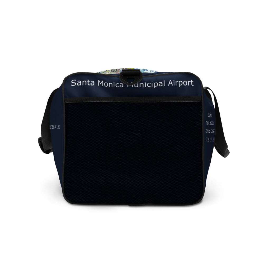 Santa Monica Airport Runway 21 - 3 - navy duffle bag