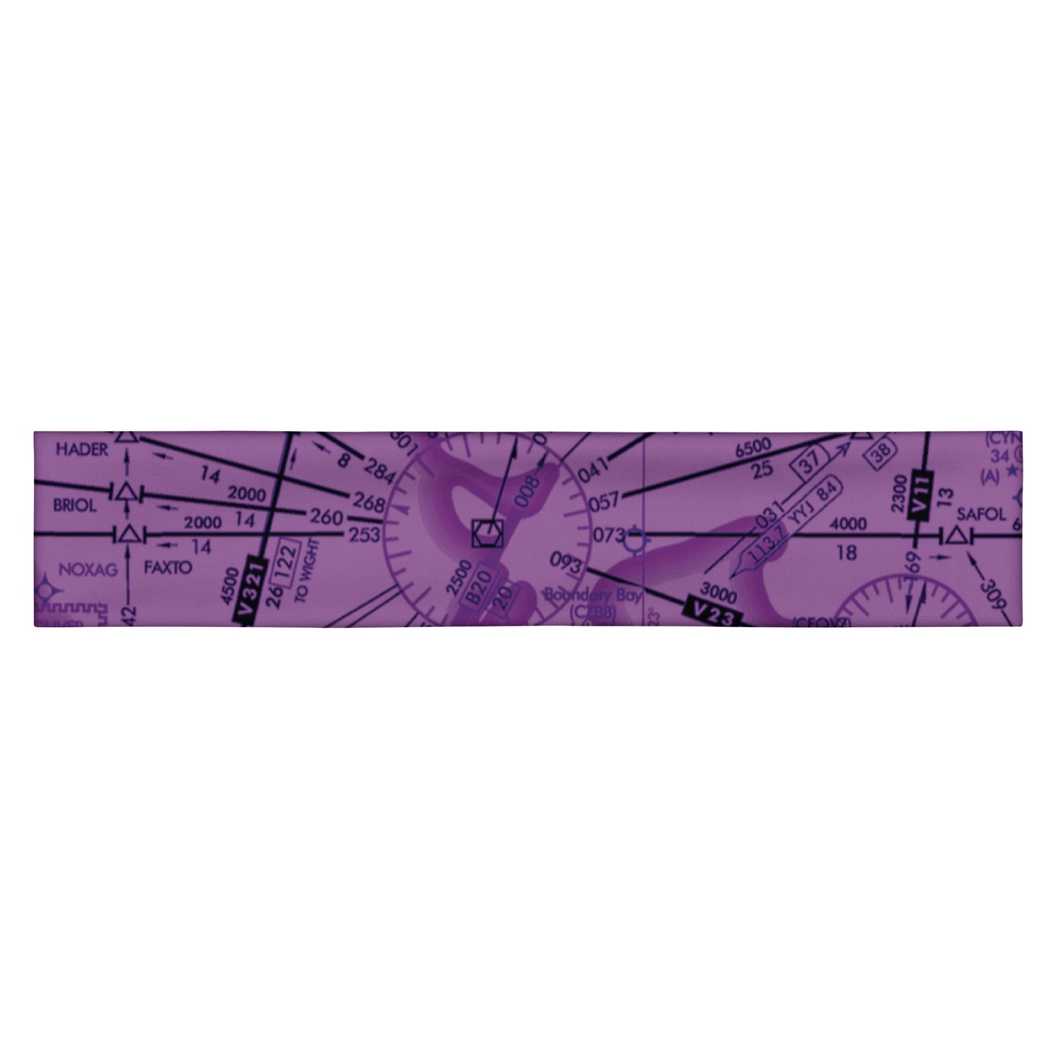 Enroute Low Altitude Chart headband (purple)