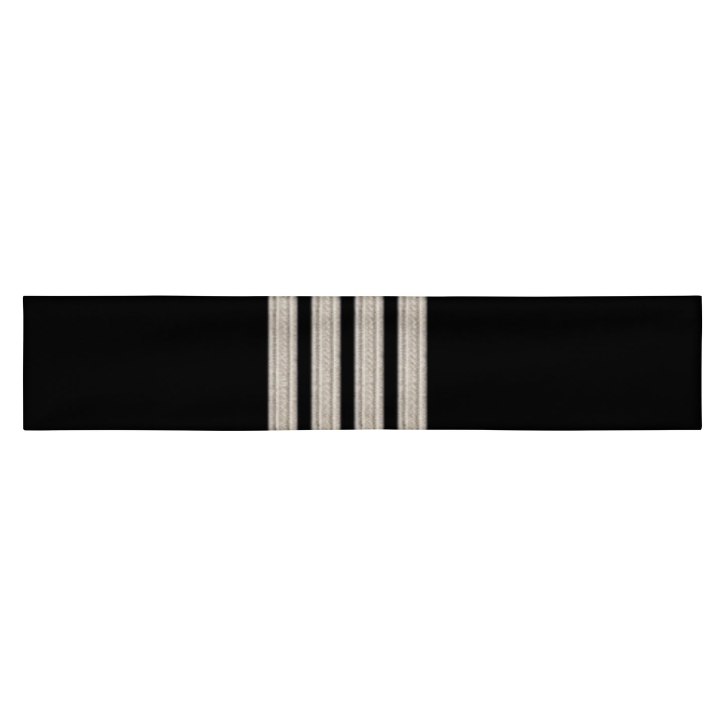 Silver Captain Epaulette headband (black)