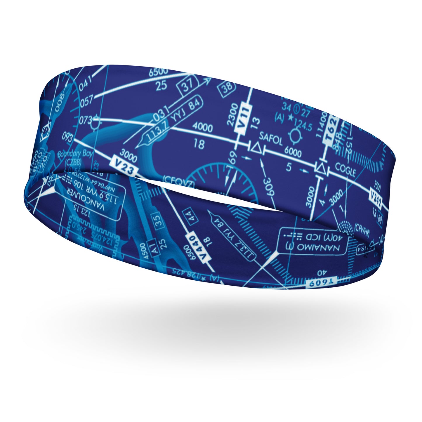 Enroute Low Altitude Chart headband (blue)