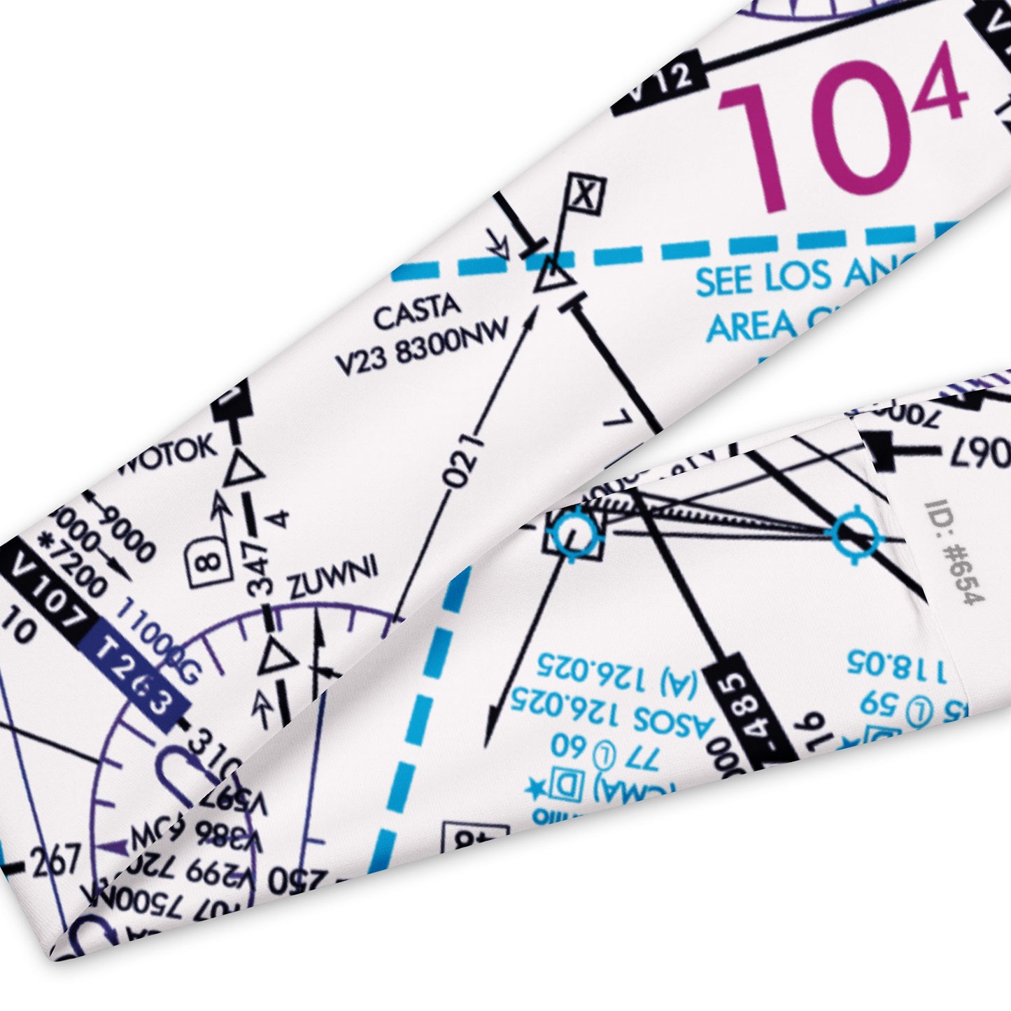 Enroute Low Altitude Chart headband (ELUS3/white)