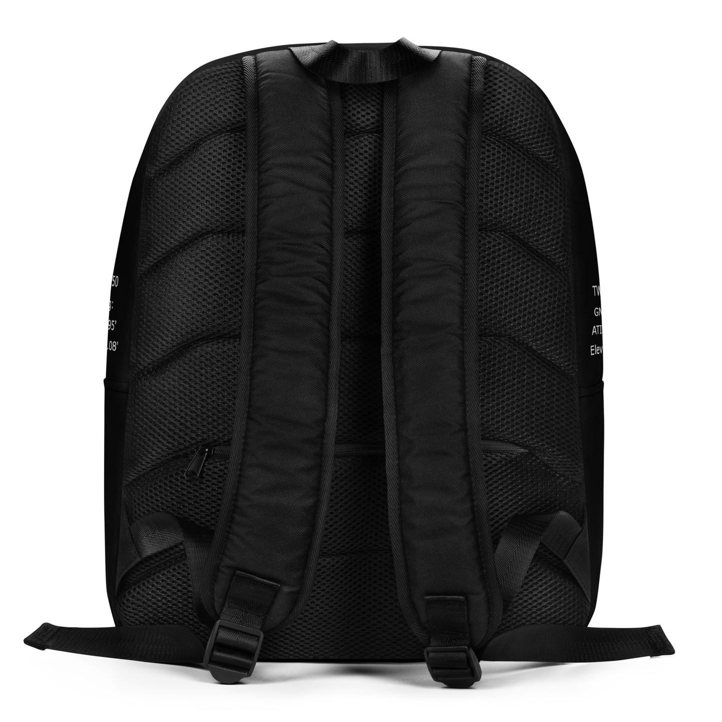 Santa Monica Airport Runway 21 - black minimalist backpack