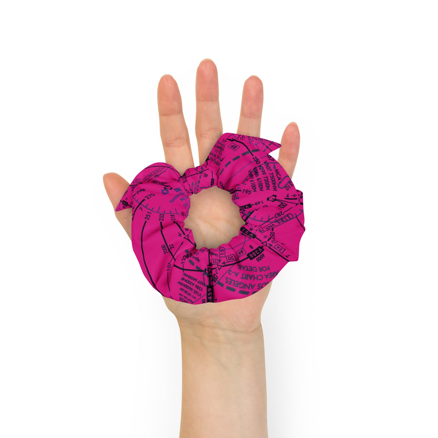 Enroute Low Altitude Chart - pink scrunchie
