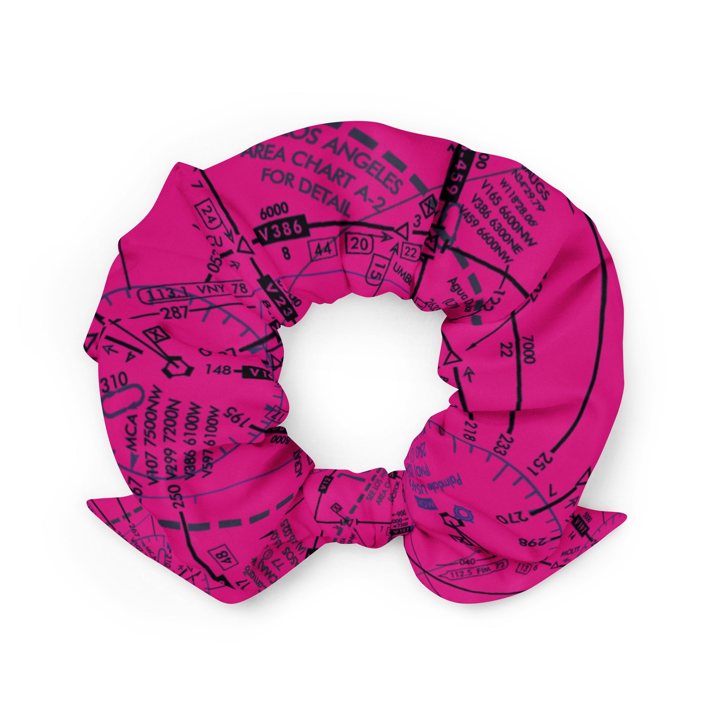 Enroute Low Altitude Chart - pink scrunchie