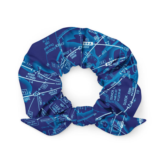 Enroute Low Altitude Chart - blue scrunchie