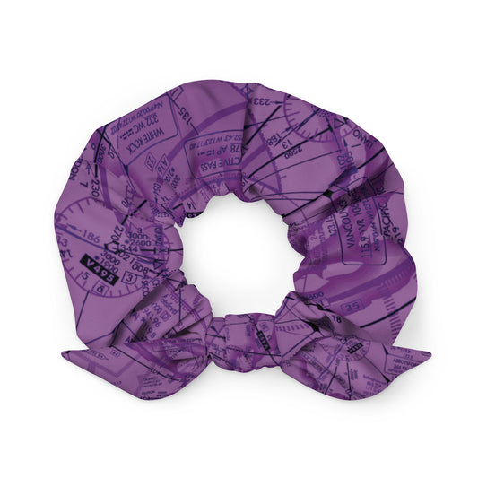 Enroute Low Altitude Chart - purple scrunchie