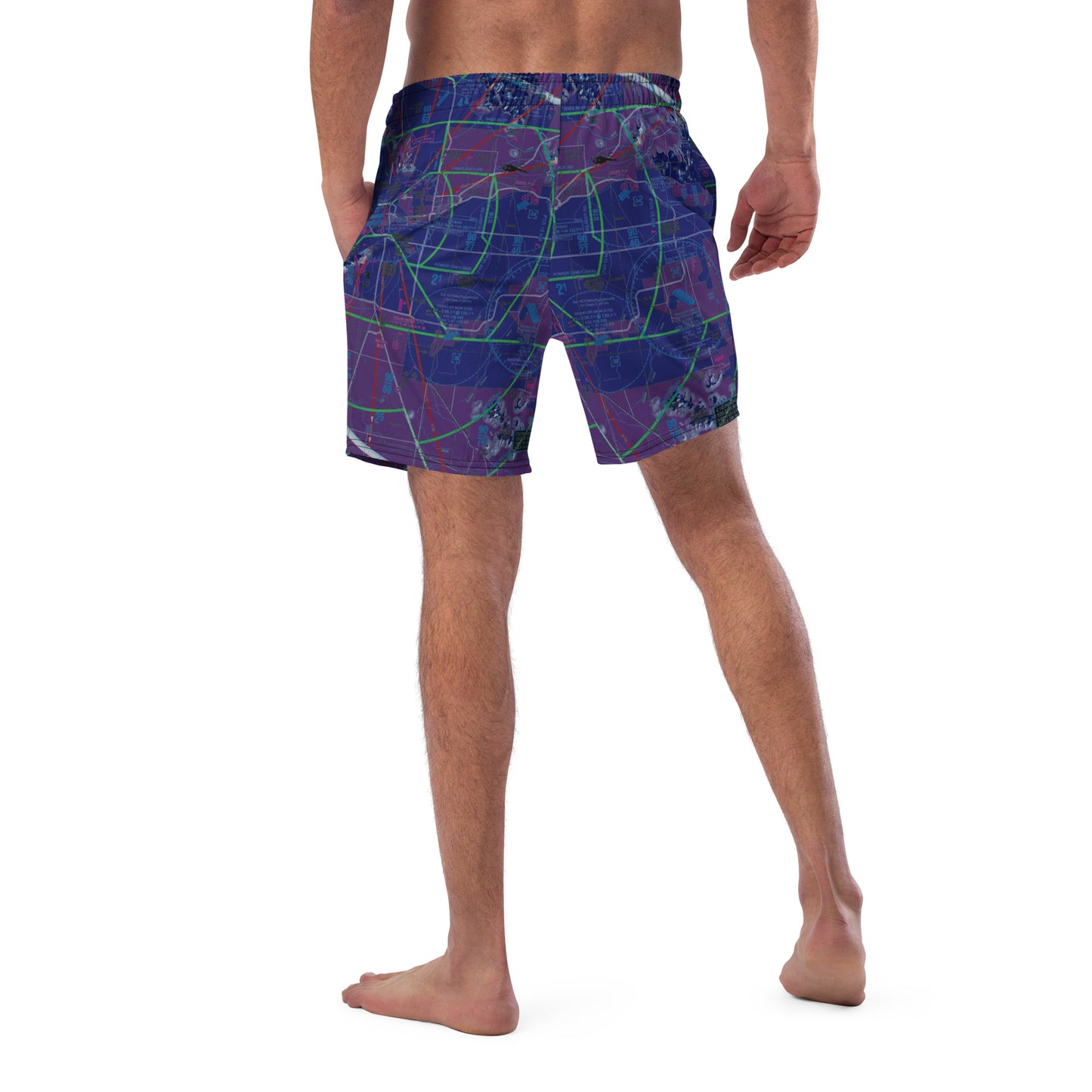 Phoenix TAC Chart men's swim trunks (invert)
