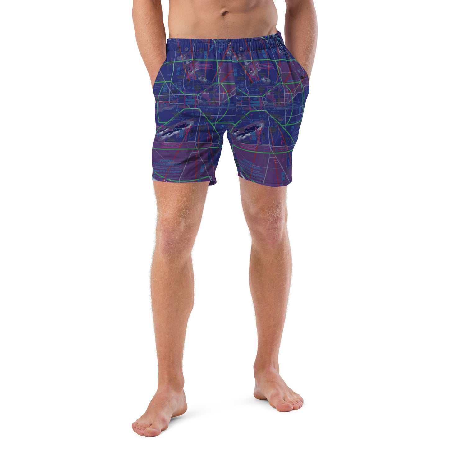 Phoenix TAC Chart men's swim trunks (invert)