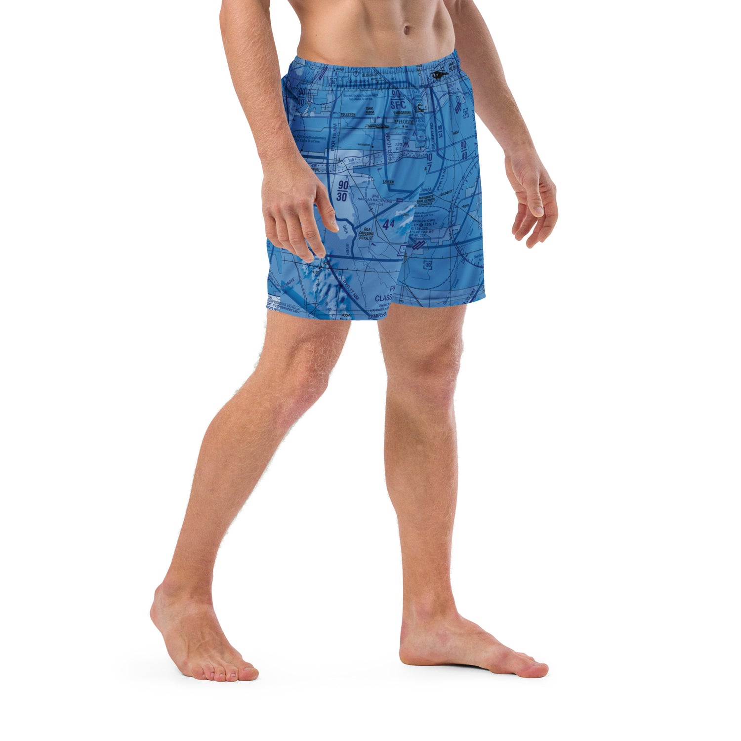 Phoenix TAC Chart men's swim trunks (blue)