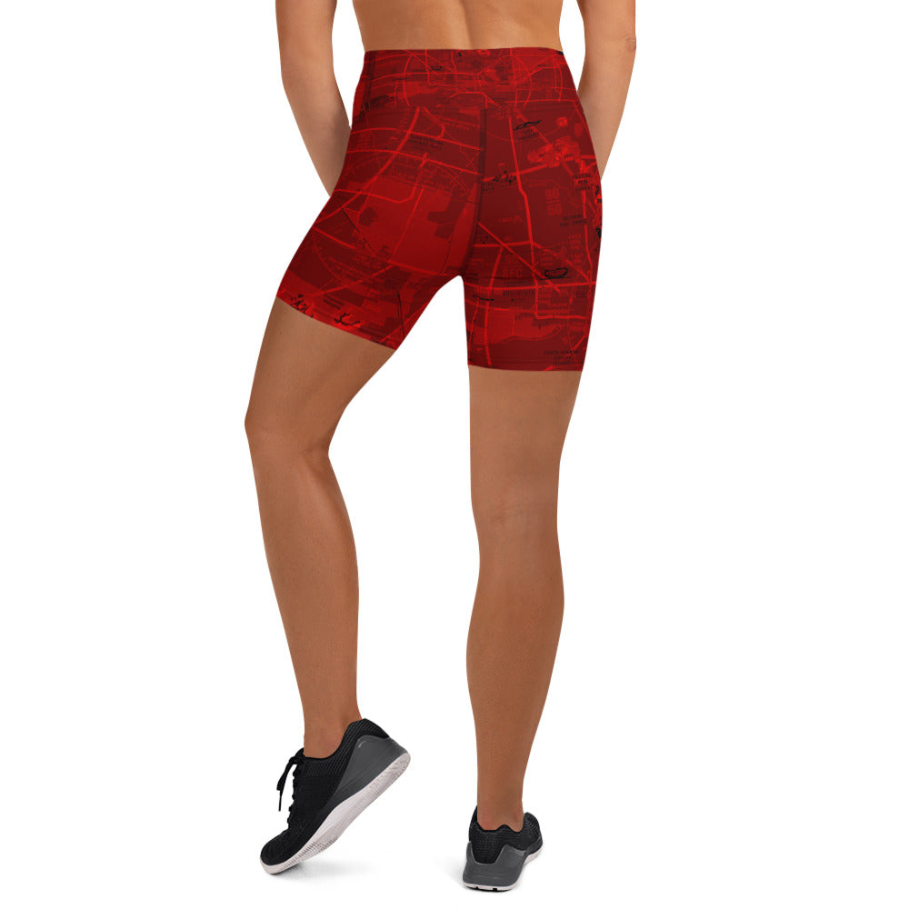 Phoenix TAC Chart yoga shorts (red)