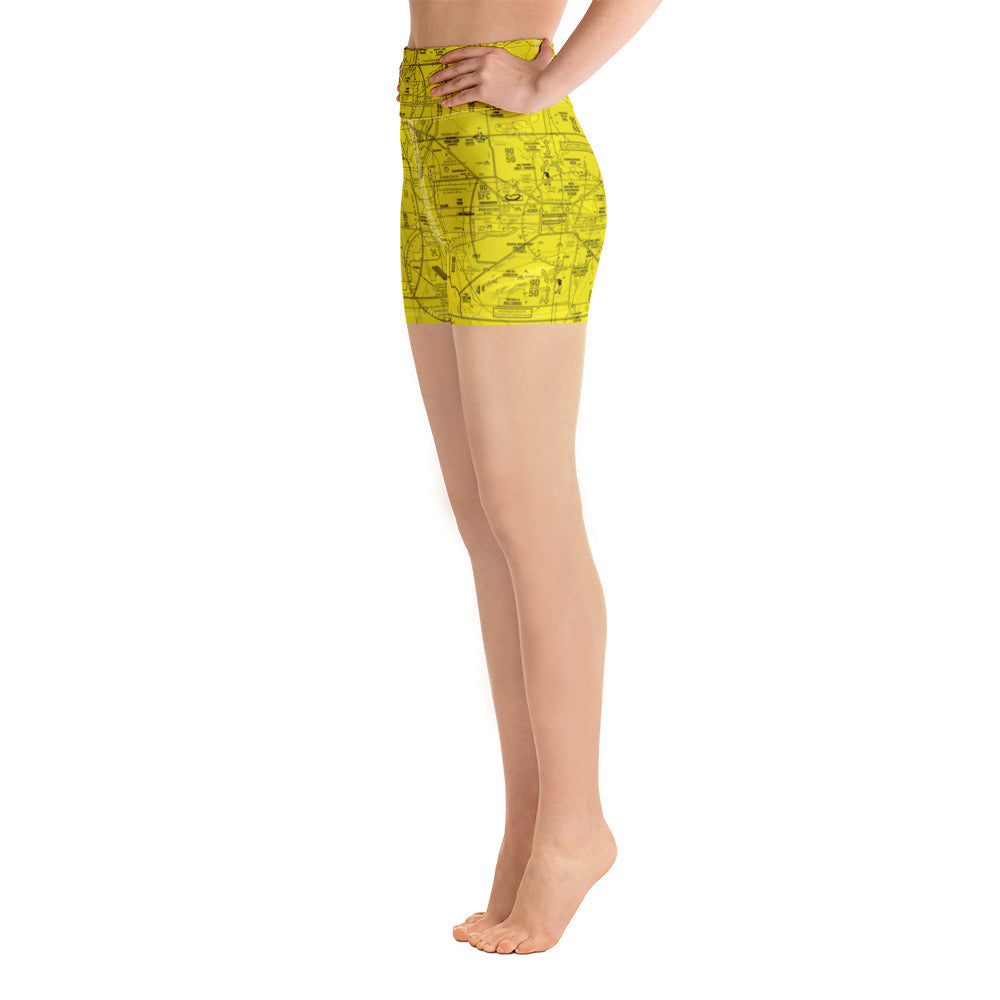 Phoenix TAC Chart yoga shorts (yellow)