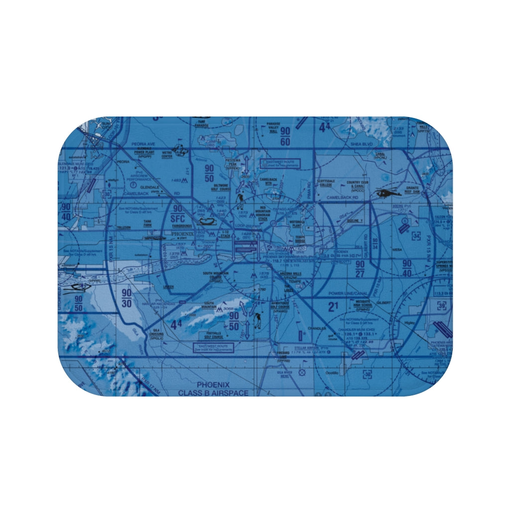 Phoenix TAC Chart bath mat (blue)