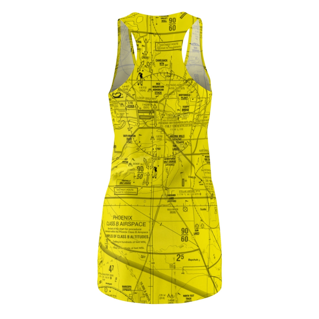 Phoenix TAC Chart racerback dress (yellow)